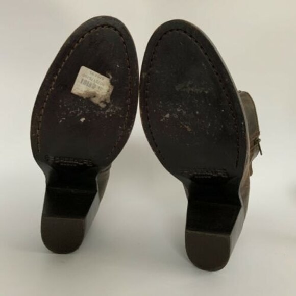 Corral Boots Size 10M Brown Short Leather Distressed Boots - Picture 8 of 12